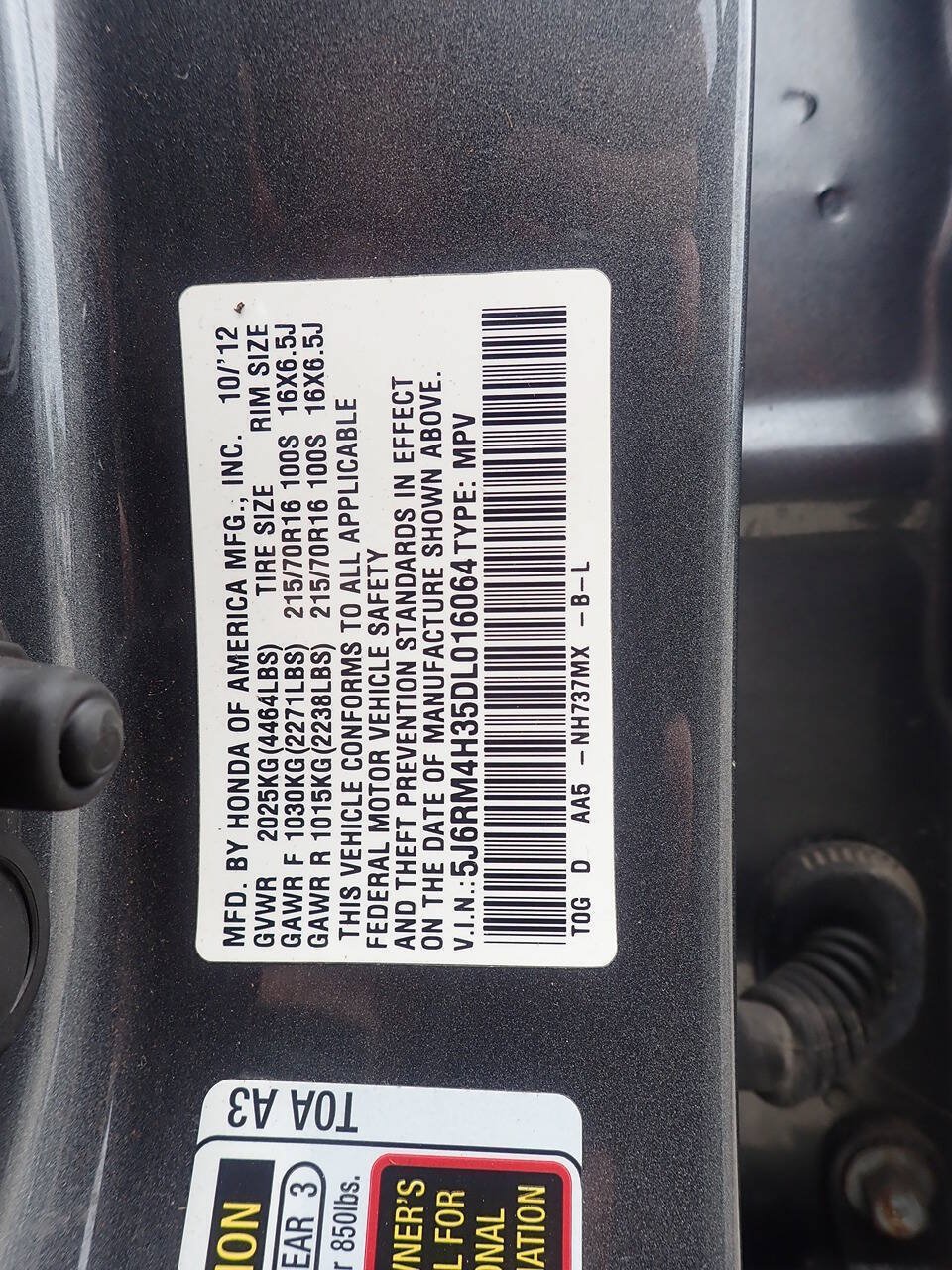 Used 2013 Honda CR-V LX image 15