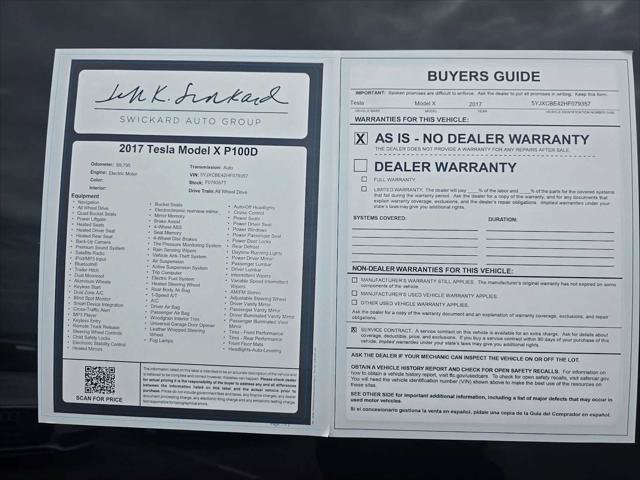 Used 2017 Tesla Model X P100D AWD/4WD image 19