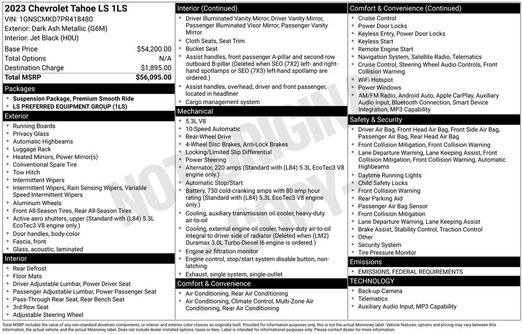 Used 2023 Chevrolet Tahoe LS image 6