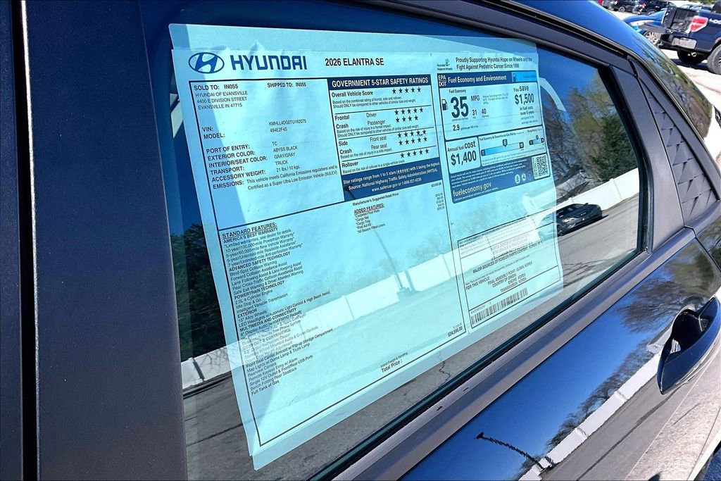 New 2026 Hyundai Elantra SE image 15