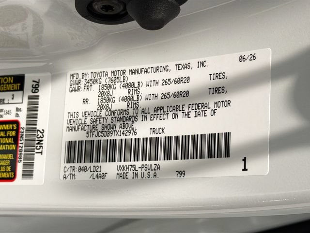 New 2026 Toyota Tundra Limited AWD/4WD image 25