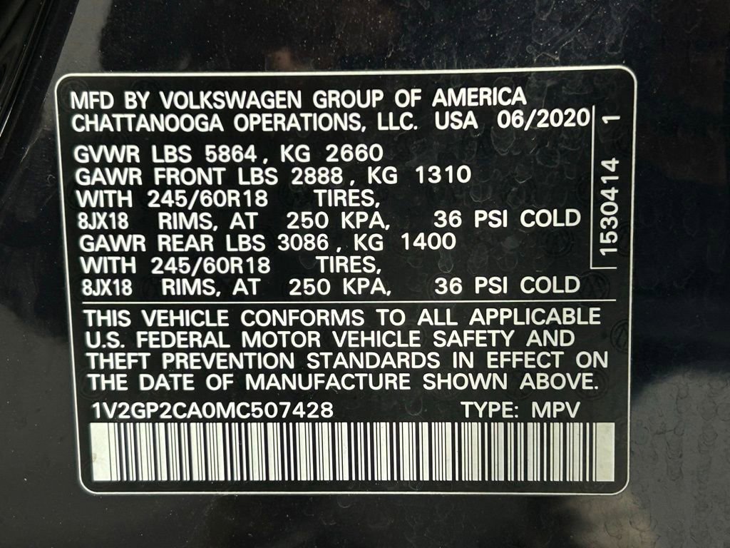 Used 2021 Volkswagen Atlas S AWD/4WD image 35
