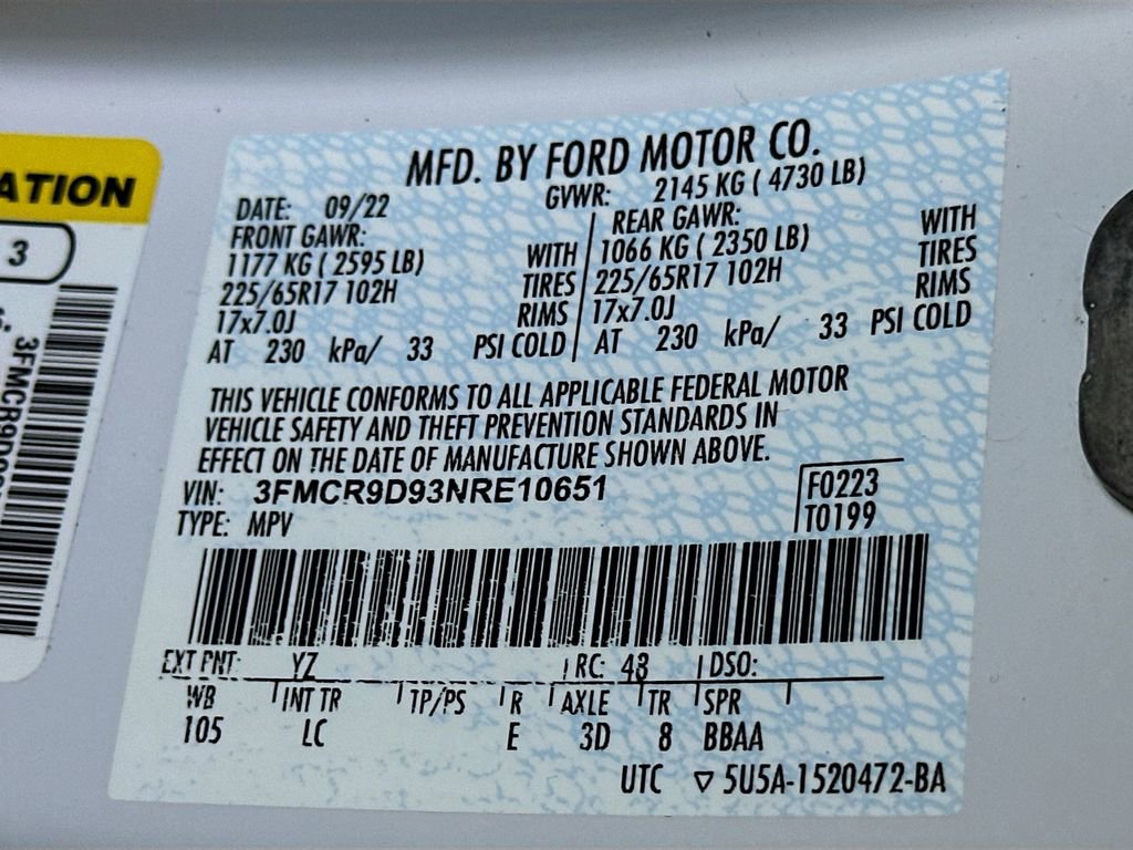 Certified 2022 Ford Bronco Sport Badlands image 21