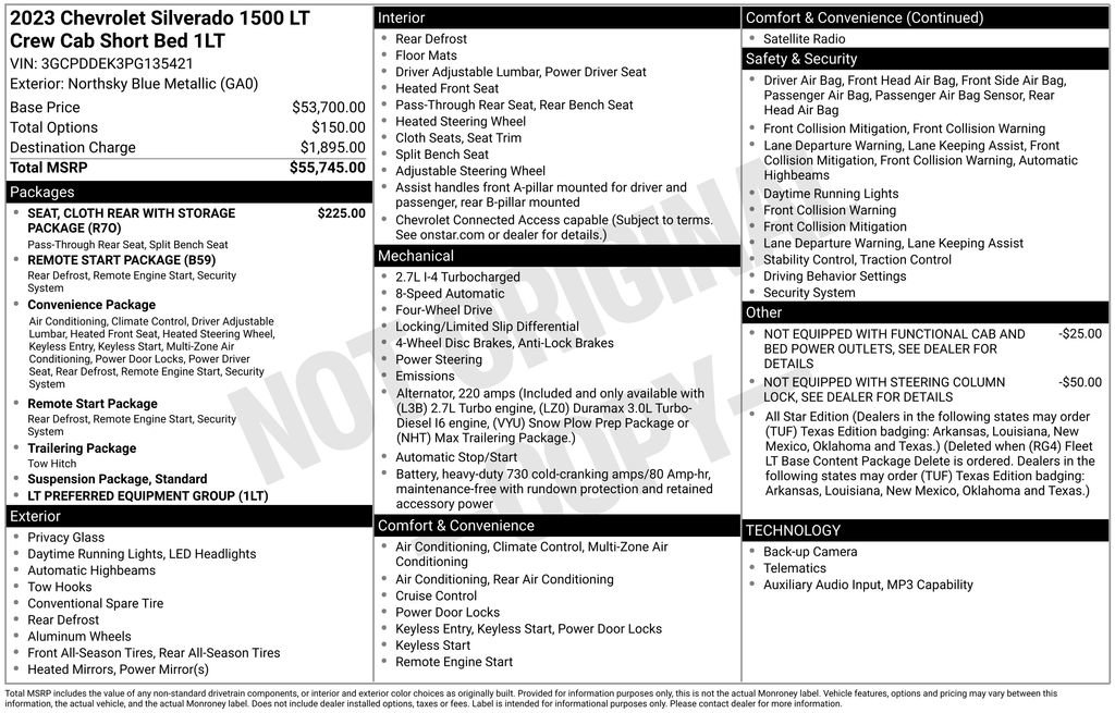 Used 2023 Chevrolet Silverado 1500 LT AWD/4WD image 36