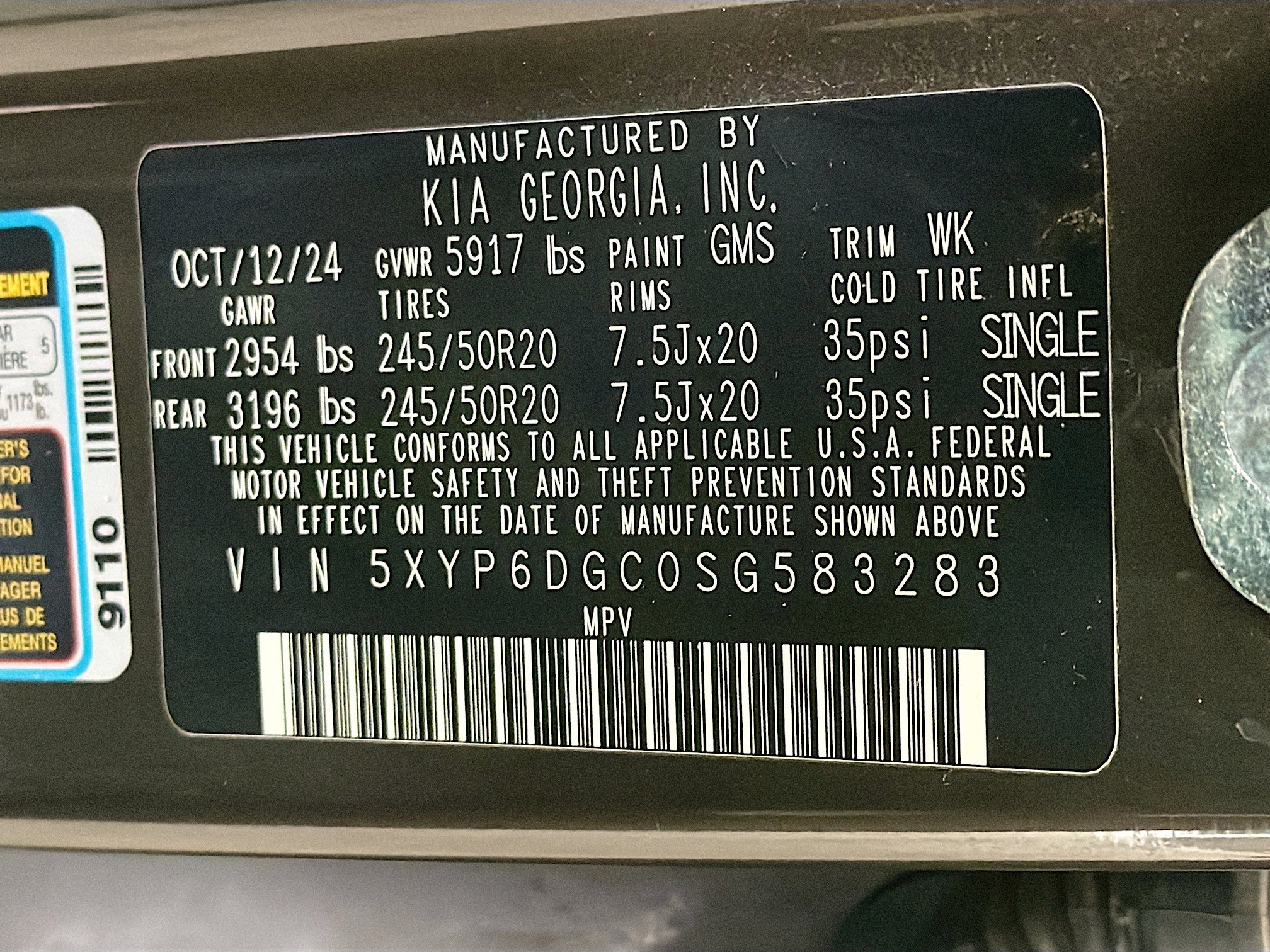 Used 2025 Kia Telluride S AWD/4WD image 12