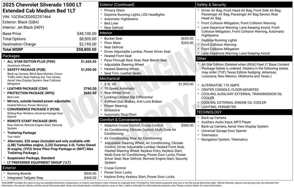 Used 2025 Chevrolet Silverado 1500 LT w/ All Star Edition Plus RWD image 5