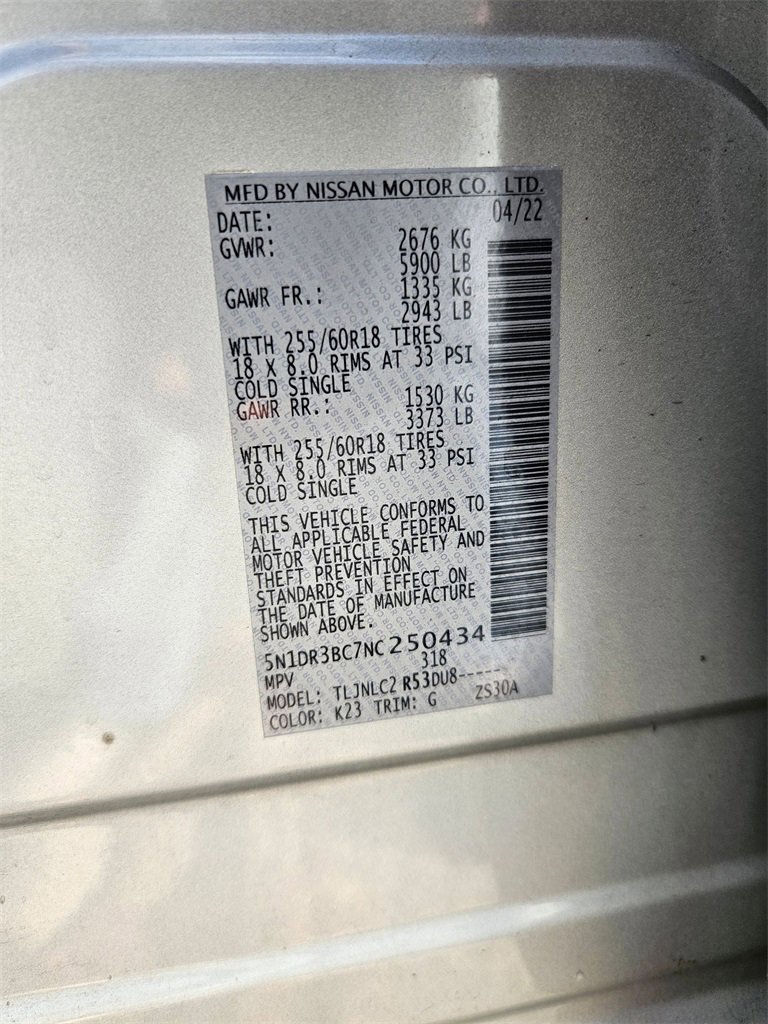 Used 2022 Nissan Pathfinder SV image 12