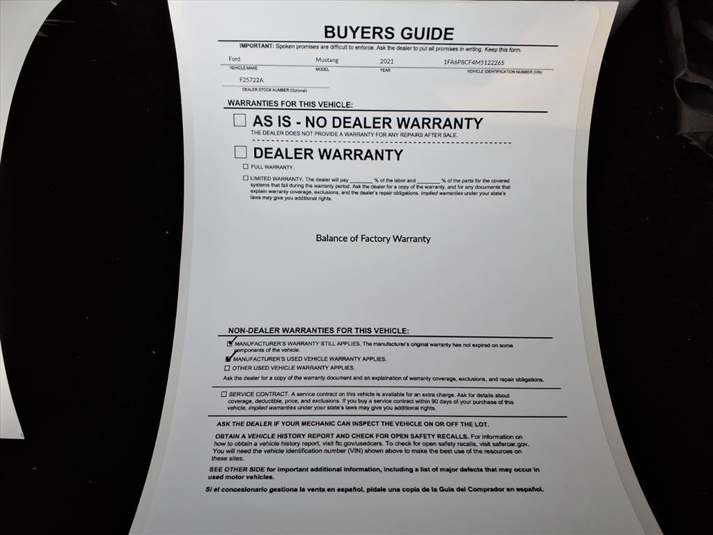 Used 2021 Ford Mustang GT Premium w/ Equipment Group 401A image 36