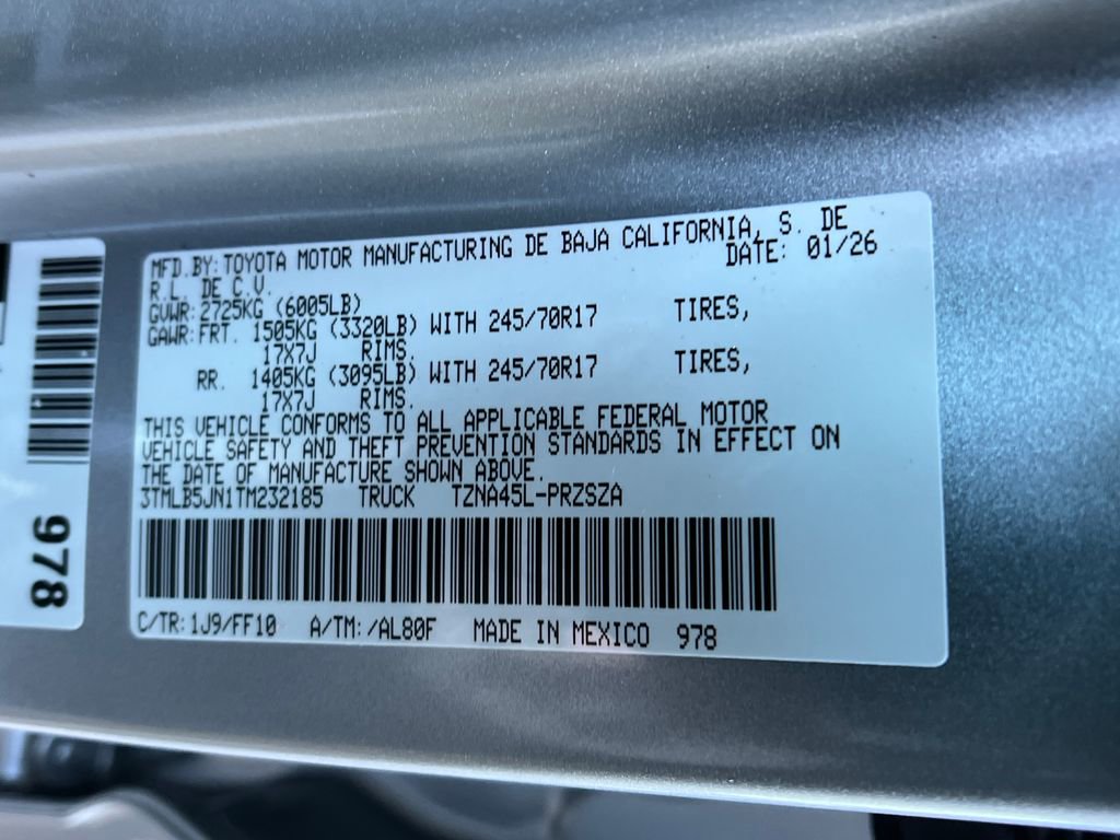 New 2026 Toyota Tacoma SR5 image 25