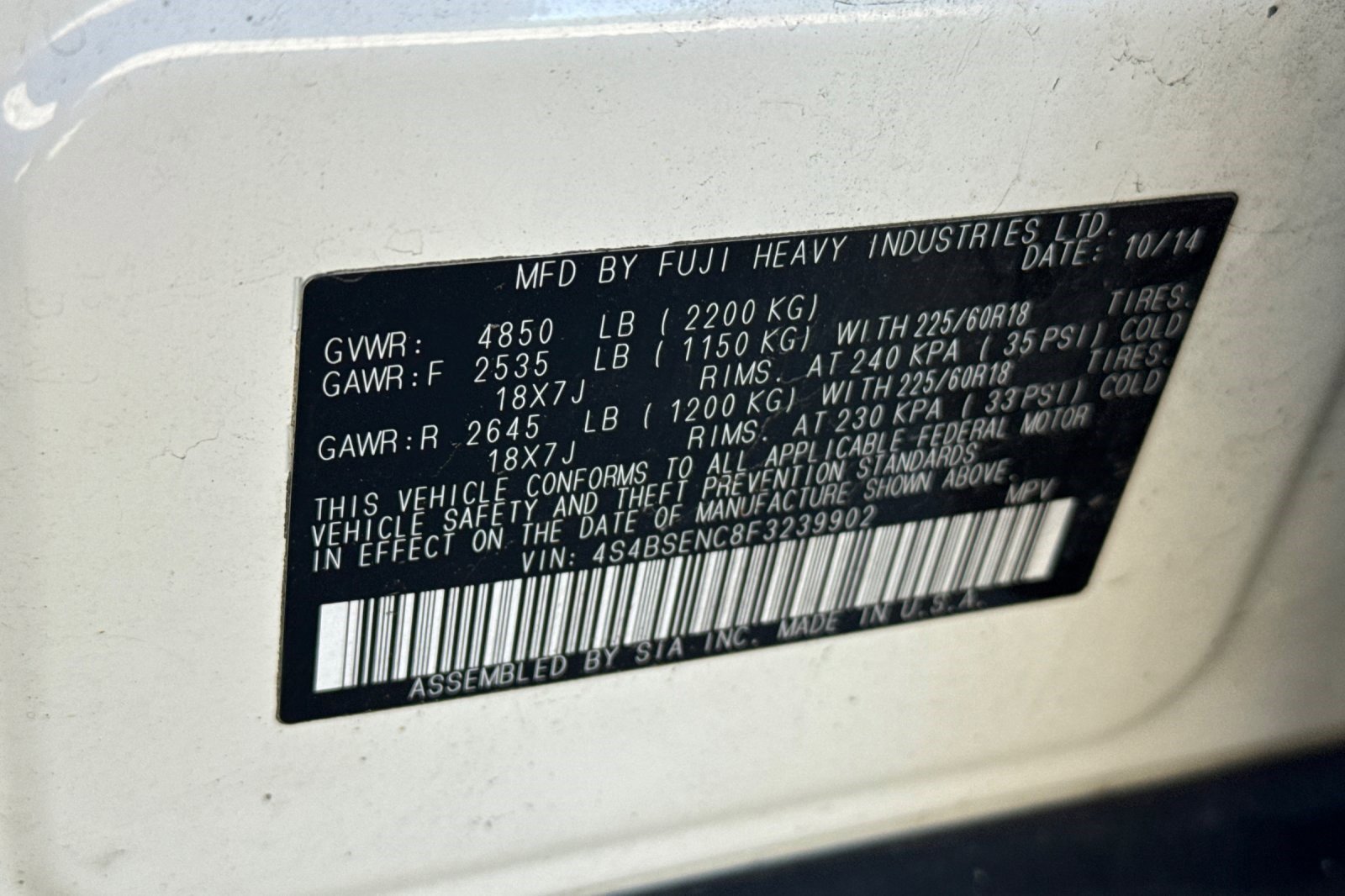 Used 2015 Subaru Outback 3.6R Limited image 36