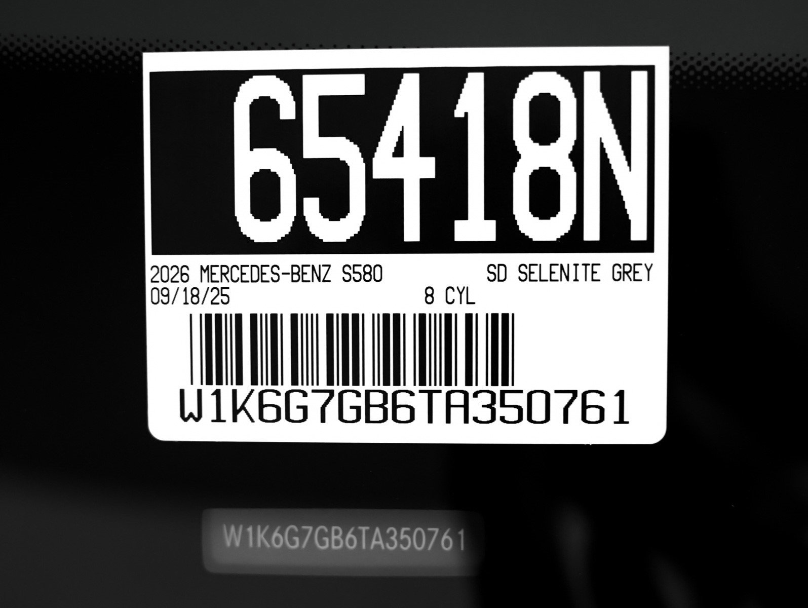 New 2026 Mercedes-Benz S 580 4MATIC Sedan image 26