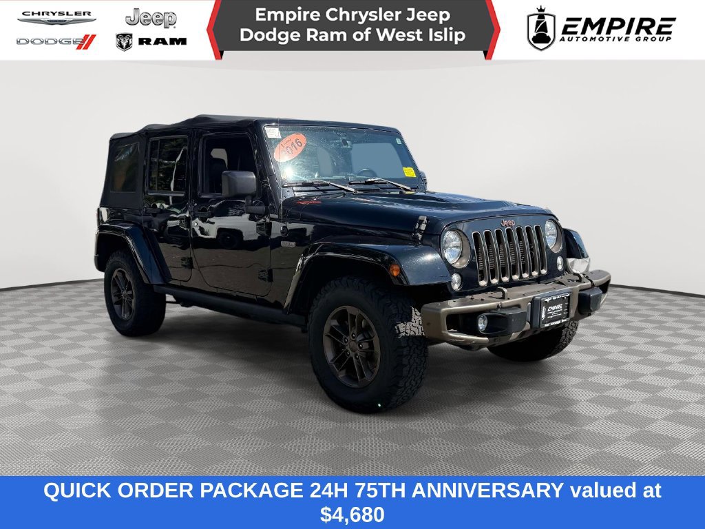 Certified 2016 Jeep Wrangler Unlimited Sahara AWD/4WD image 1