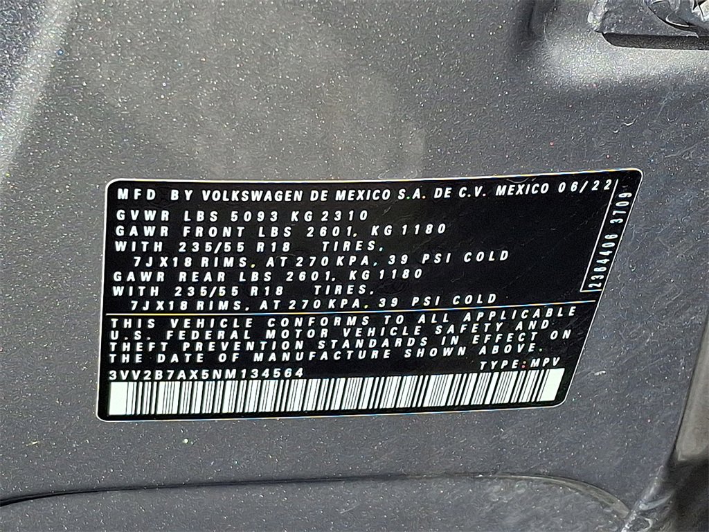 Used 2022 Volkswagen Tiguan SE image 26