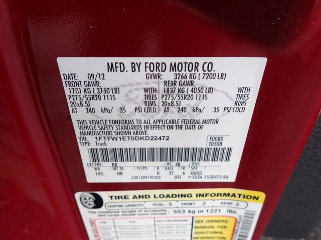 Used 2013 Ford F150 Lariat w/ Luxury Equipment Group AWD/4WD image 14