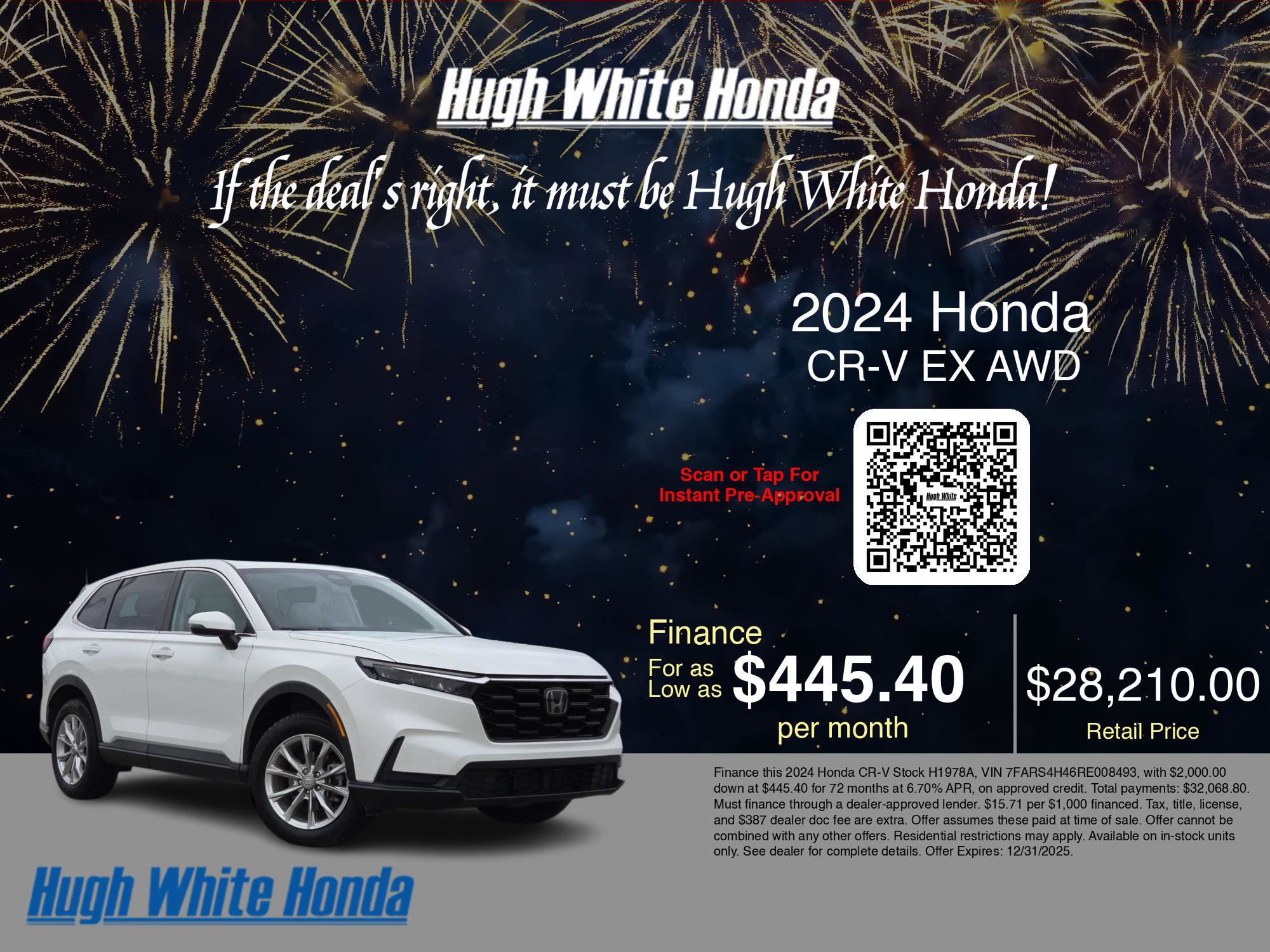 Used 2024 Honda CR-V EX image 3