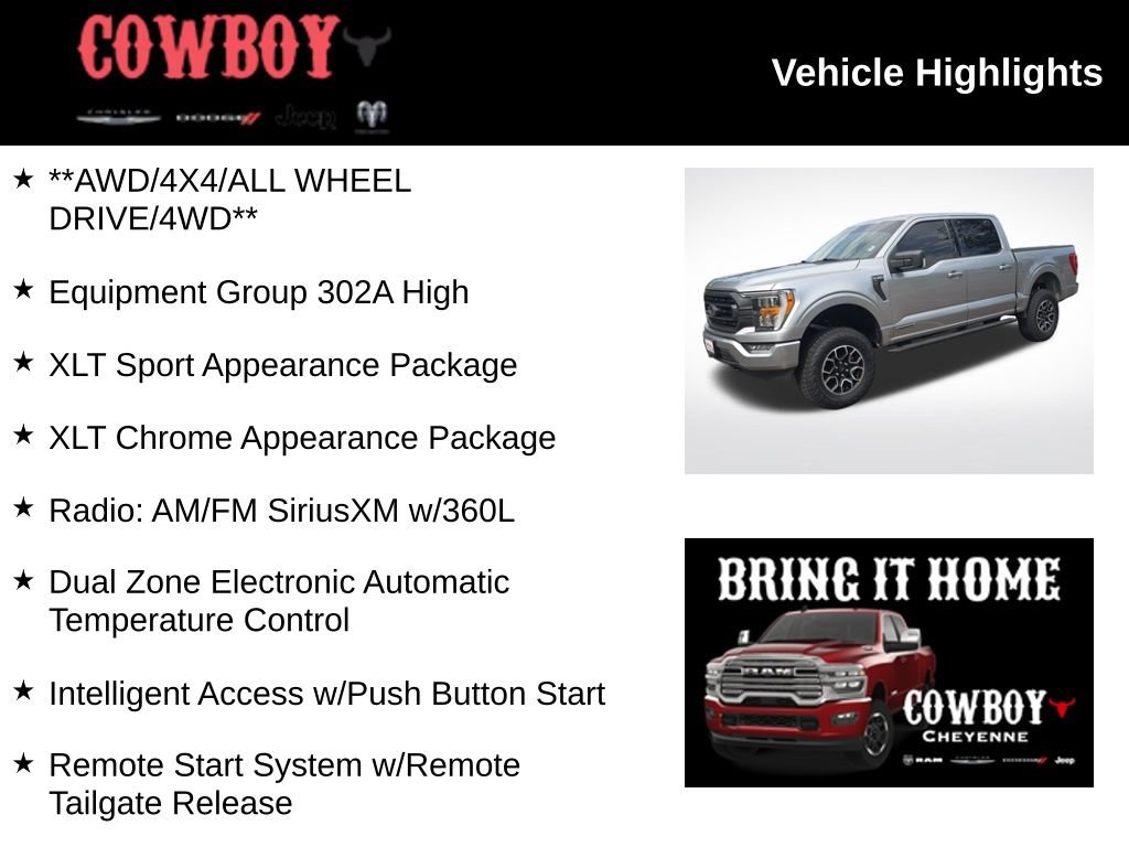 Used 2022 Ford F150 XLT w/ Equipment Group 302A High AWD/4WD image 2
