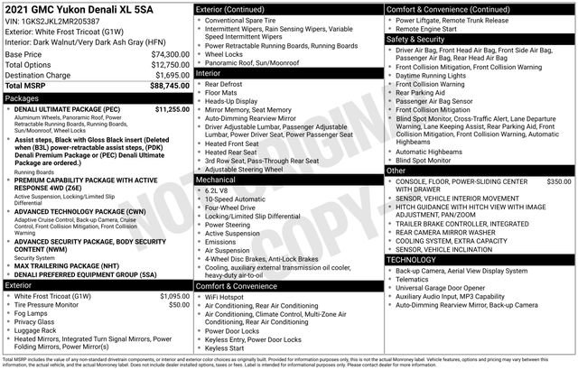 Used 2021 GMC Yukon XL Denali w/ Denali Ultimate Package image 3