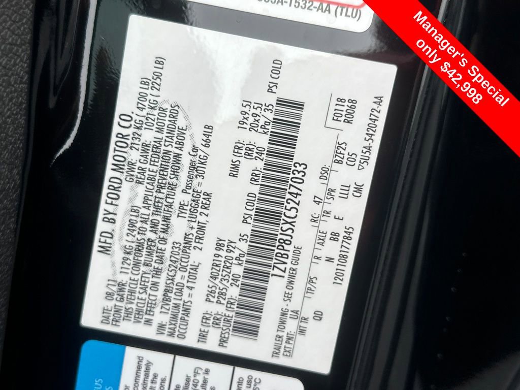 Used 2012 Ford Mustang Shelby GT500 w/ SVT Performance Pkg image 26