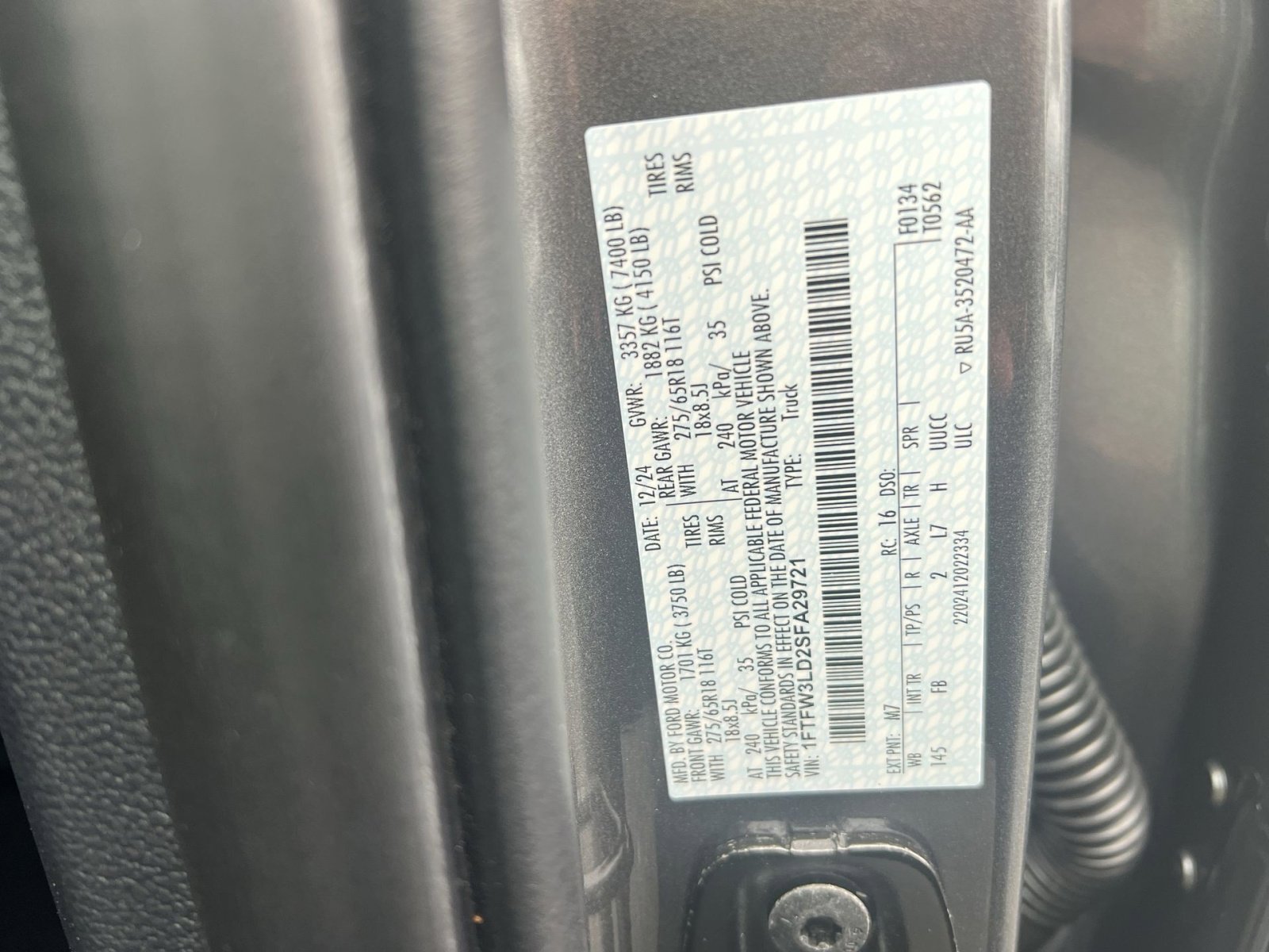 New 2025 Ford F150 XLT w/ Equipment Group 302A MID image 28