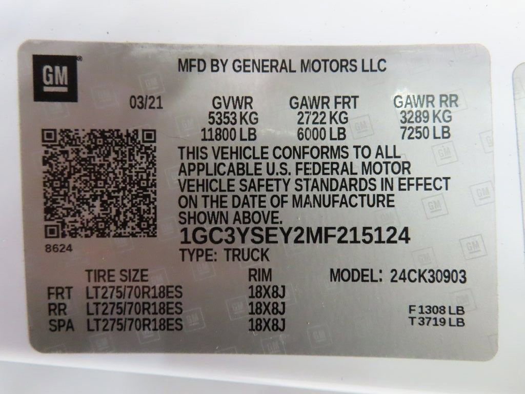 Used 2021 Chevrolet Silverado 3500 W/T w/ WT Convenience Package image 59