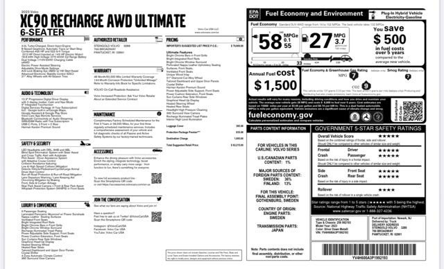 Used 2023 Volvo XC90 T8 Ultimate w/ Protection Package Premier image 30