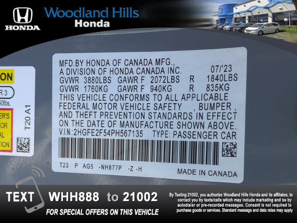 Used 2023 Honda Civic Sport image 26
