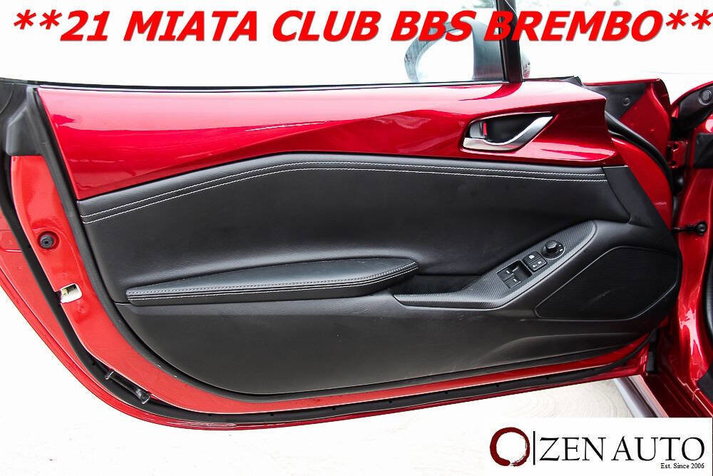 Used 2021 MAZDA MX-5 Miata Club w/ Brembo/BBS Recaro Package image 30