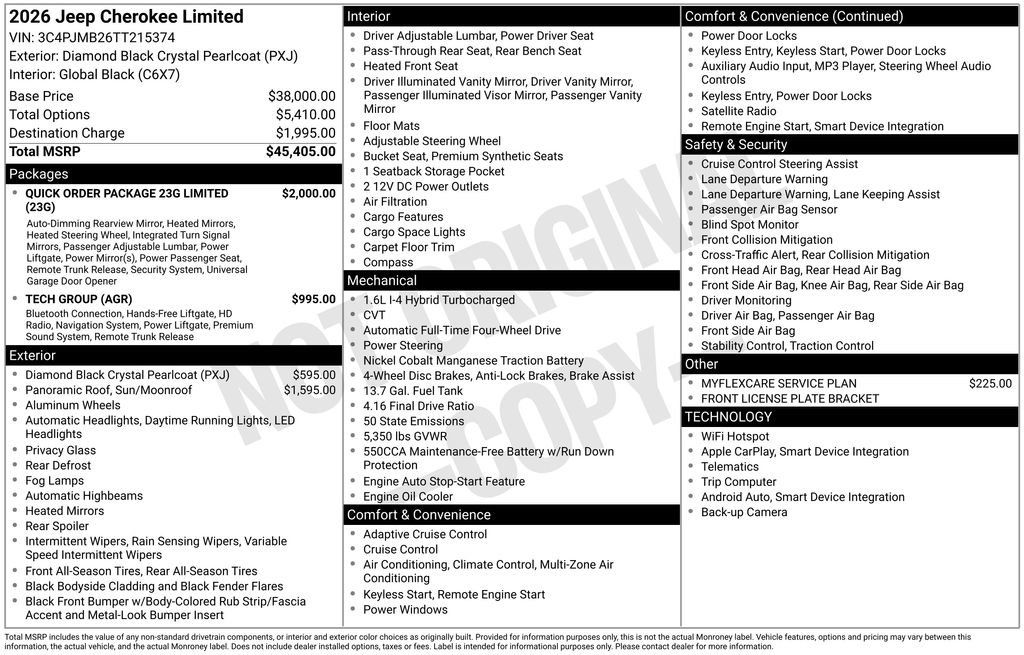 New 2026 Jeep Cherokee Limited image 2