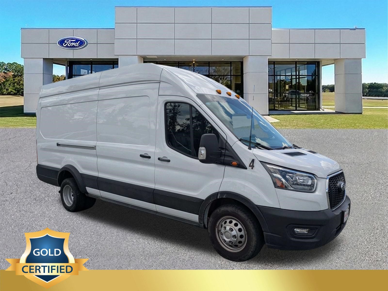 Certified 2023 Ford Transit 350 148 High Roof DRW AWD w/ Exterior Upgrade Package image 1