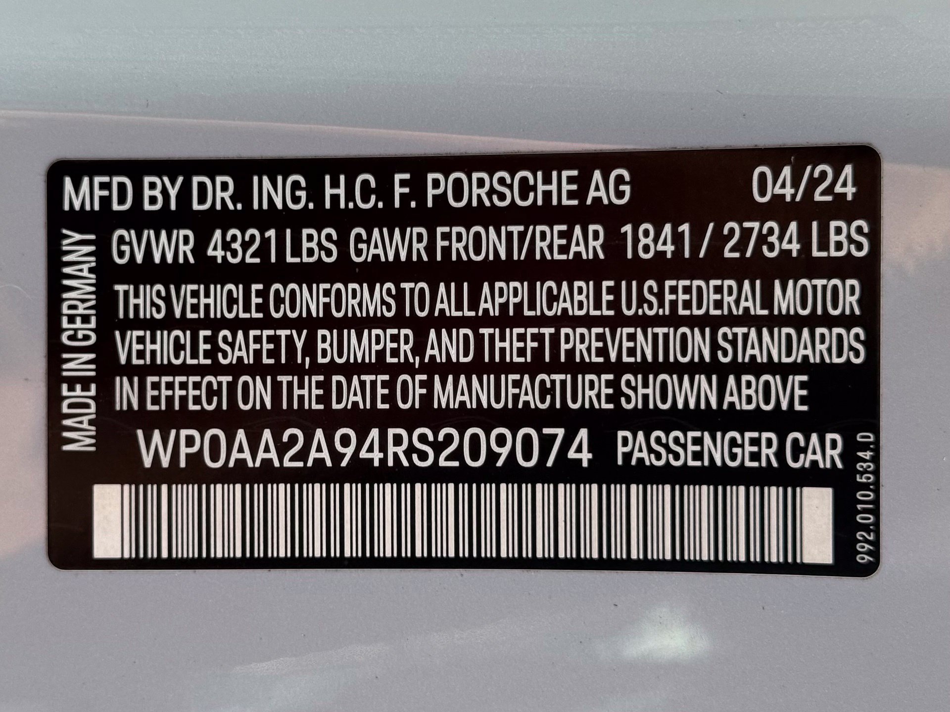 Used 2024 Porsche 911 Carrera RWD image 35