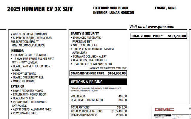Used 2025 GMC Hummer EV 3X AWD/4WD image 3