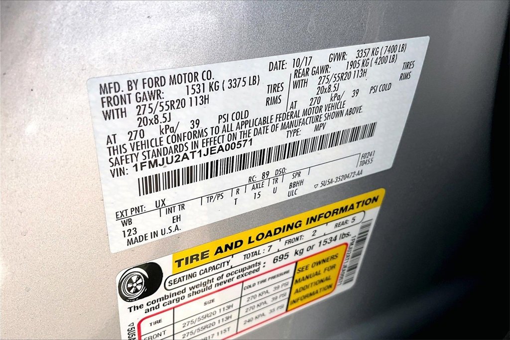 Used 2018 Ford Expedition Limited w/ Equipment Group 301A image 34