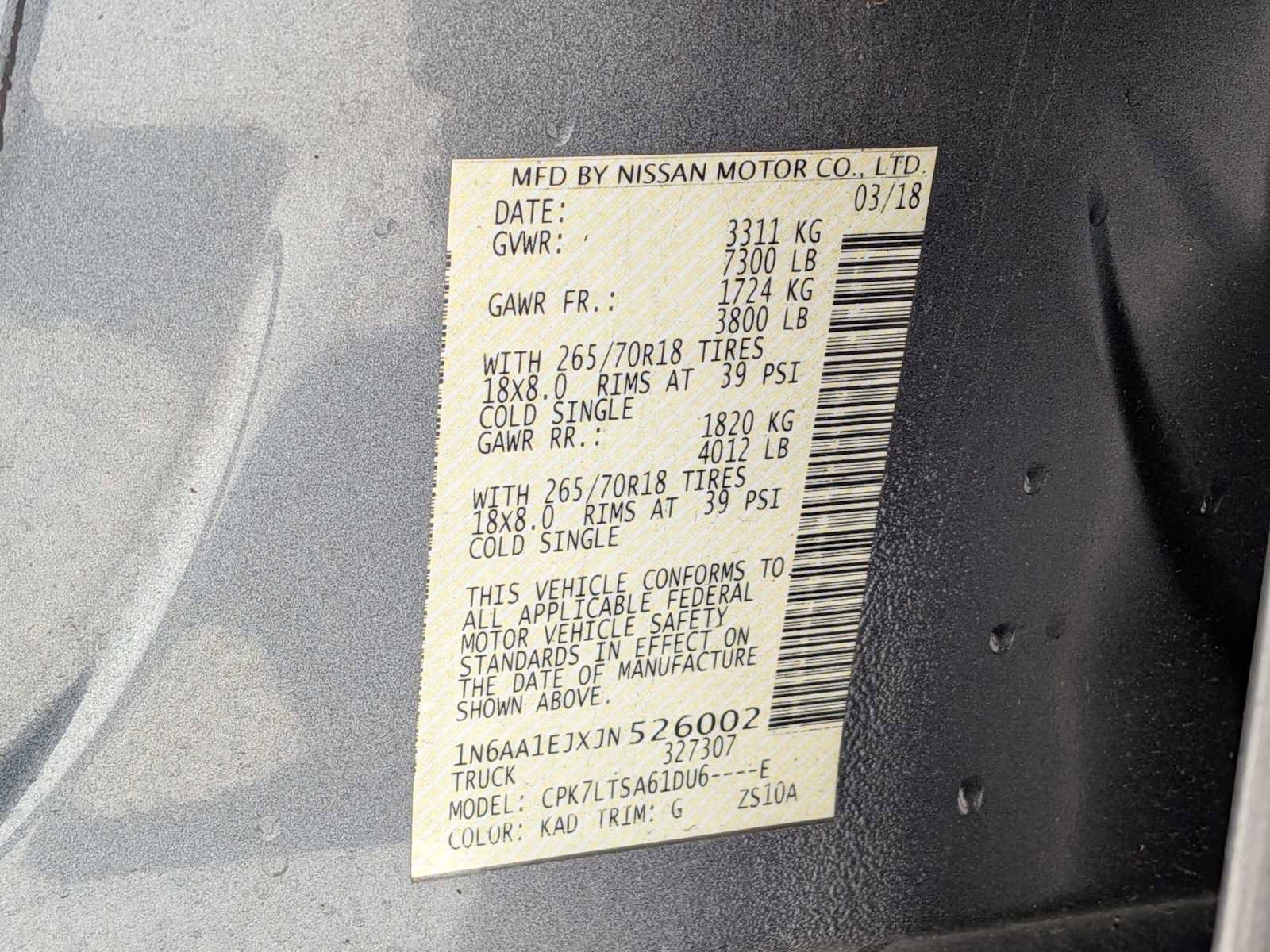 Used 2018 Nissan Titan SV image 31