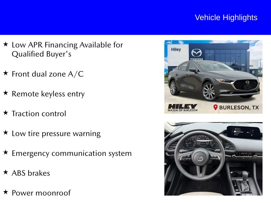 New 2026 MAZDA MAZDA3 2.5 S Sedan w/ Preferred Pkg image 9