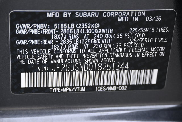 New 2026 Subaru Crosstrek 2.5i Limited w/ Crosstrek Mirror Package AWD/4WD image 20