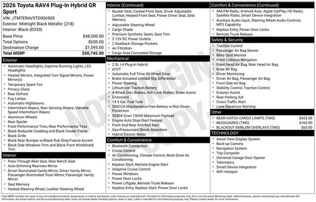 New 2026 Toyota RAV4 AWD Plug-in Hybrid image 4