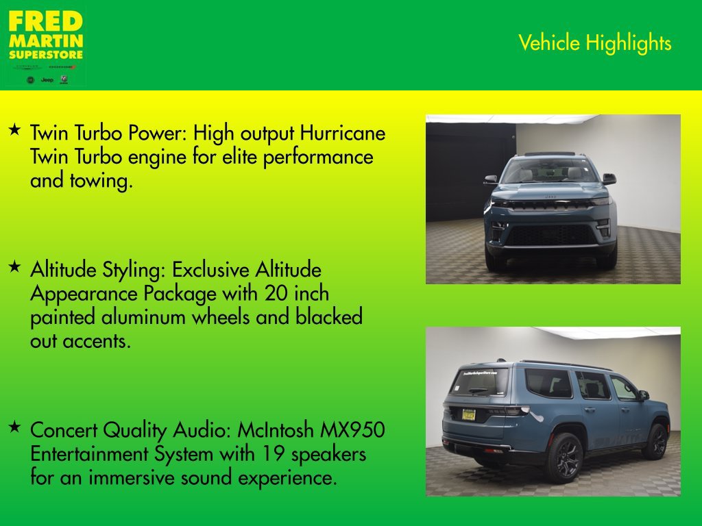 New 2026 Jeep Grand Wagoneer Limited w/ Premium Group II AWD/4WD image 14