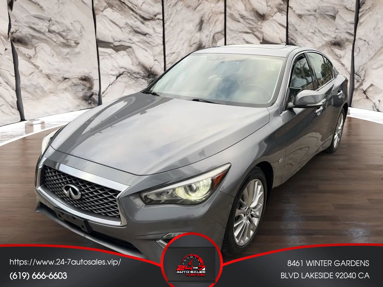 Used 2019 INFINITI Q50 Luxe AWD/4WD image 3