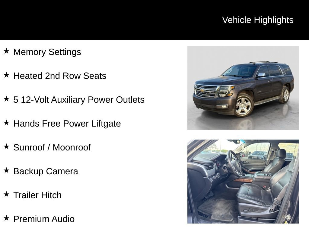 Used 2015 Chevrolet Tahoe LTZ w/ Max Trailering Package AWD/4WD image 26