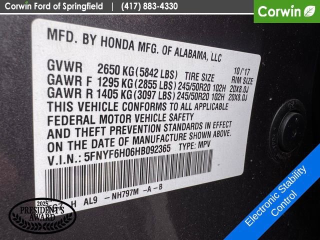 Used 2017 Honda Pilot Elite image 21