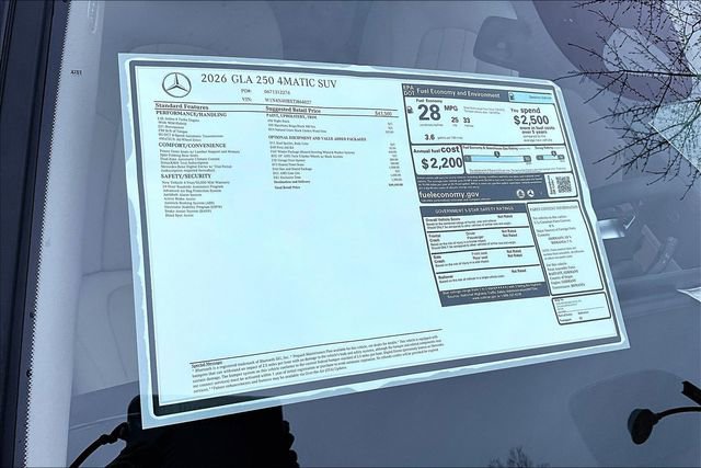 New 2026 Mercedes-Benz GLA 250 4MATIC image 17