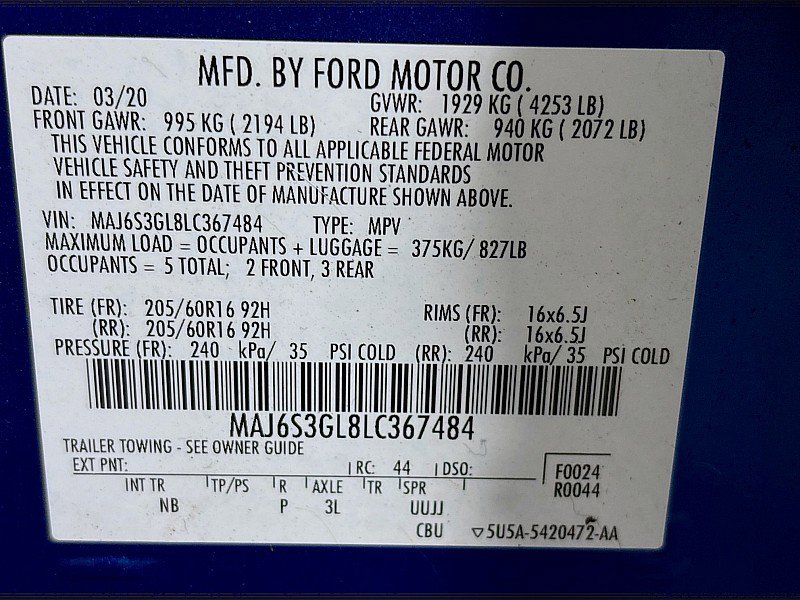 Used 2020 Ford EcoSport SE AWD/4WD image 31