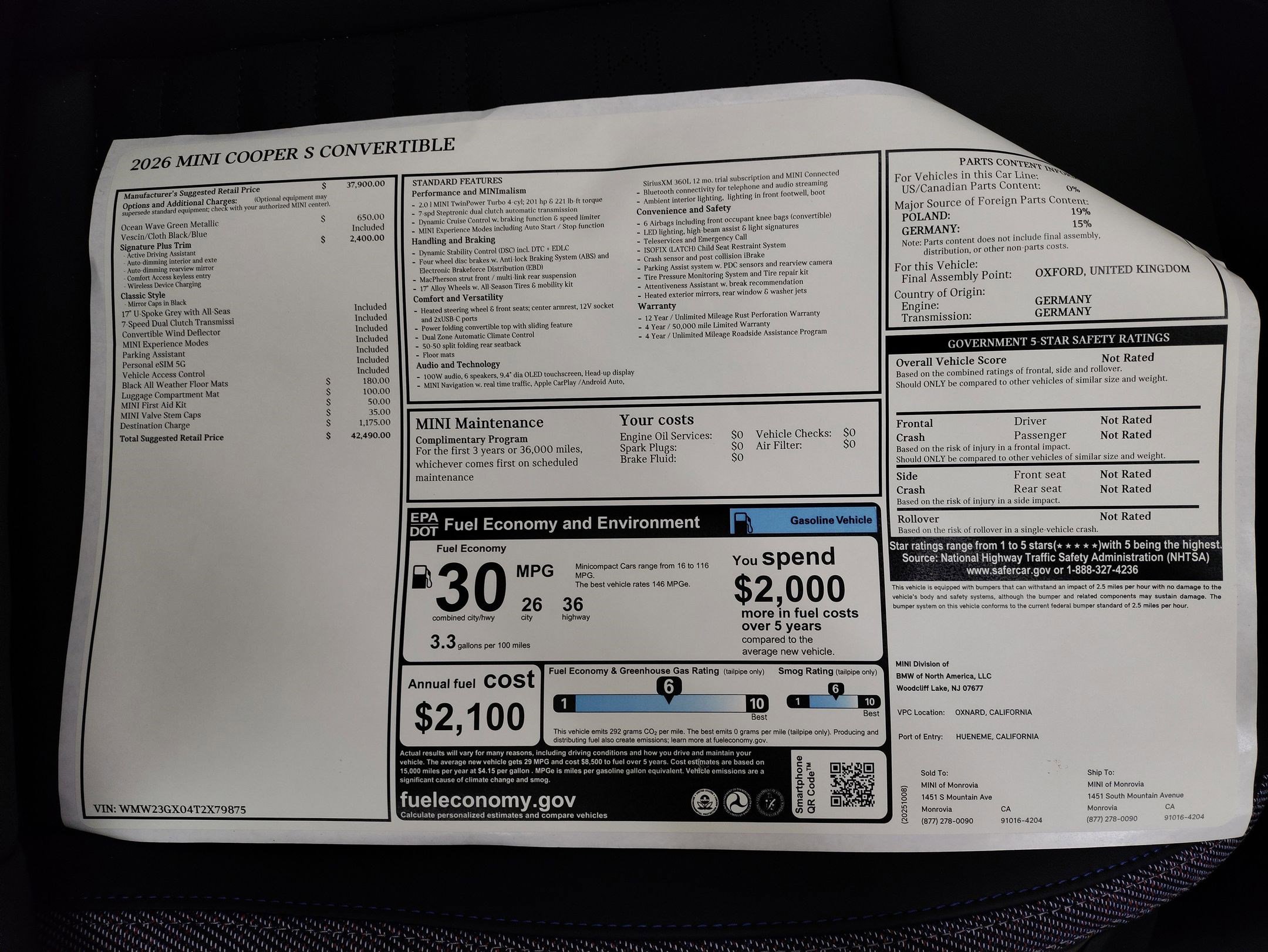 New 2026 MINI Cooper S image 25