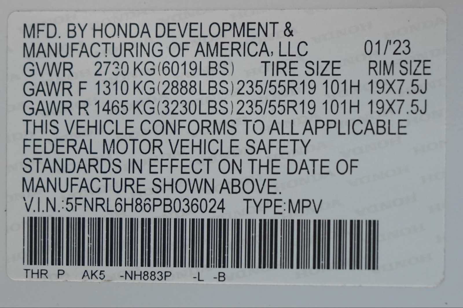 Used 2023 Honda Odyssey Touring image 30