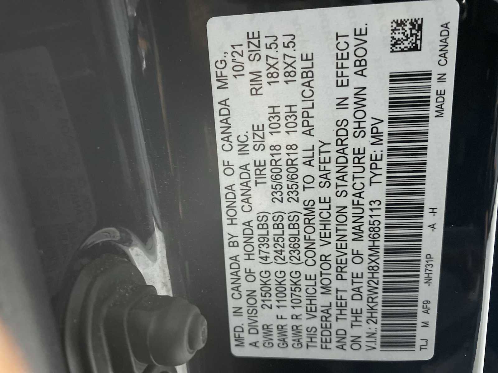 Used 2021 Honda CR-V EX-L image 21