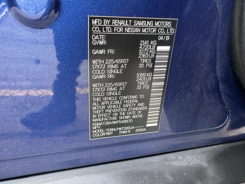 Used 2019 Nissan Rogue S image 33