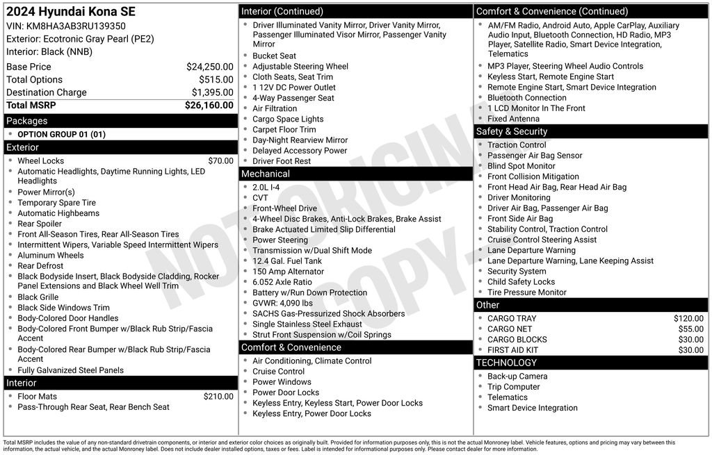 Used 2024 Hyundai Kona SE image 2