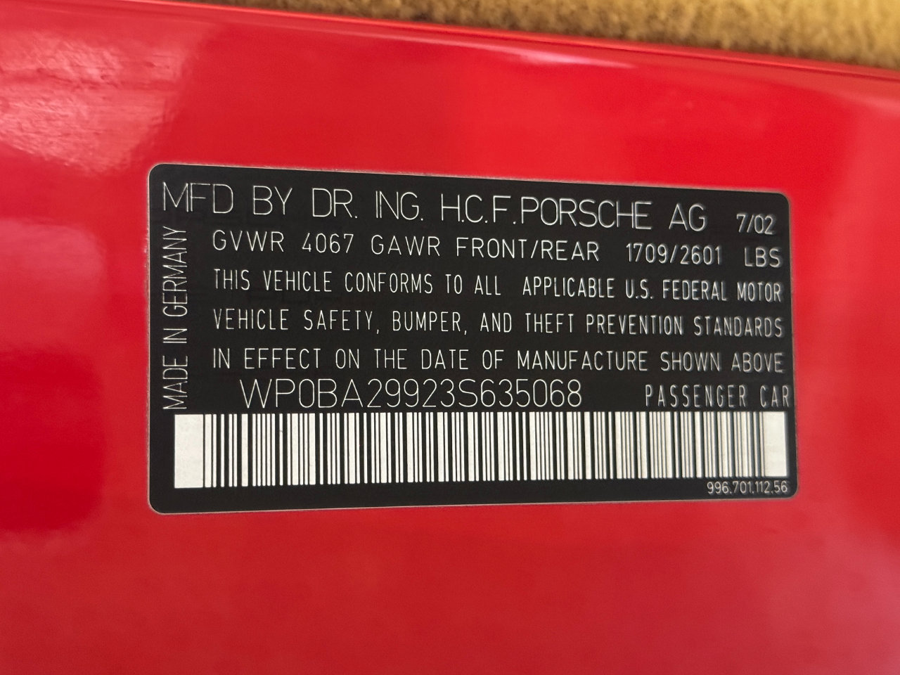 Used 2003 Porsche 911 Targa image 57