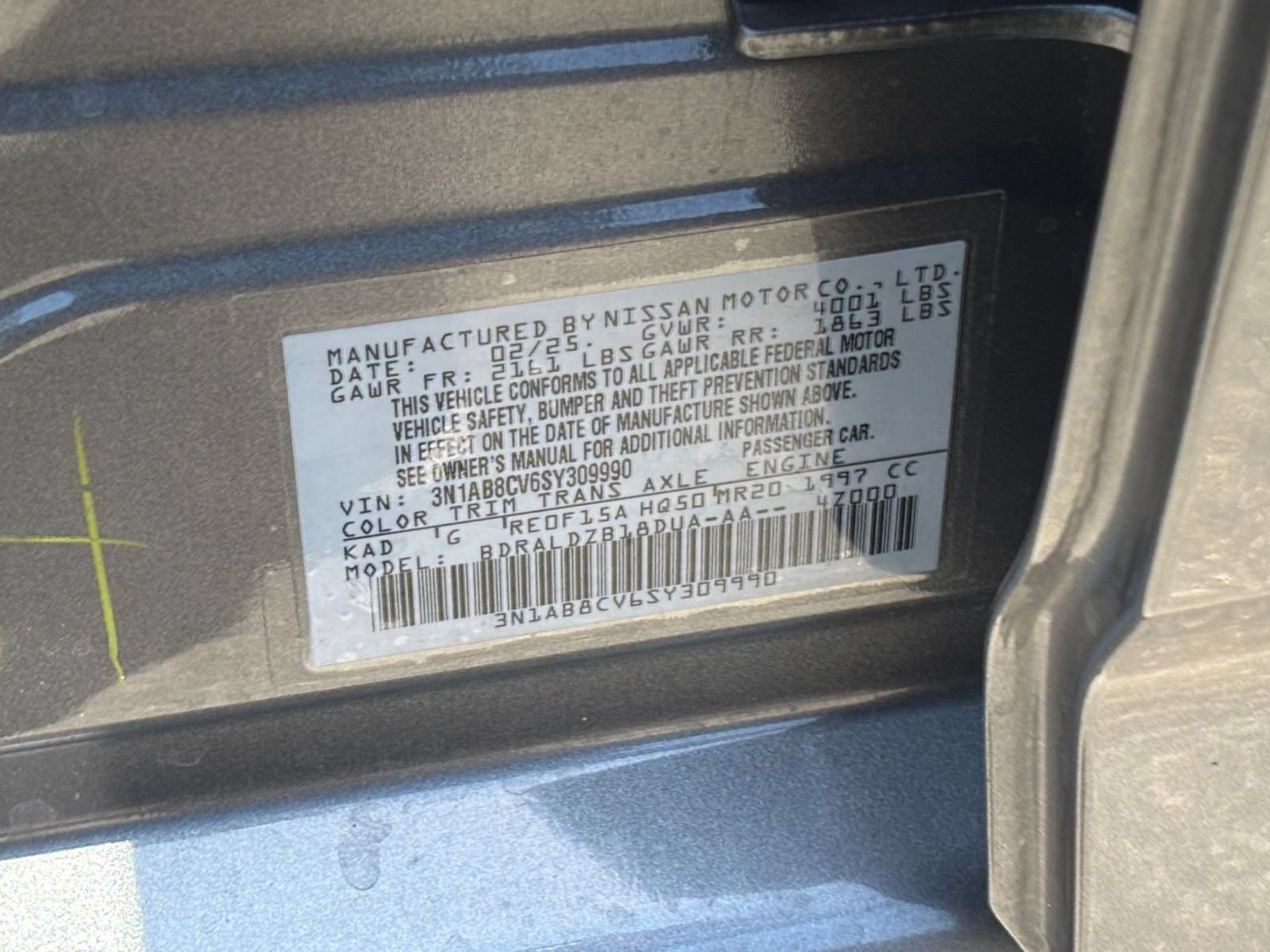 Used 2025 Nissan Sentra SV FWD image 29