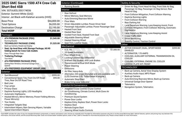 Used 2025 GMC Sierra 1500 AT4 AWD/4WD image 35